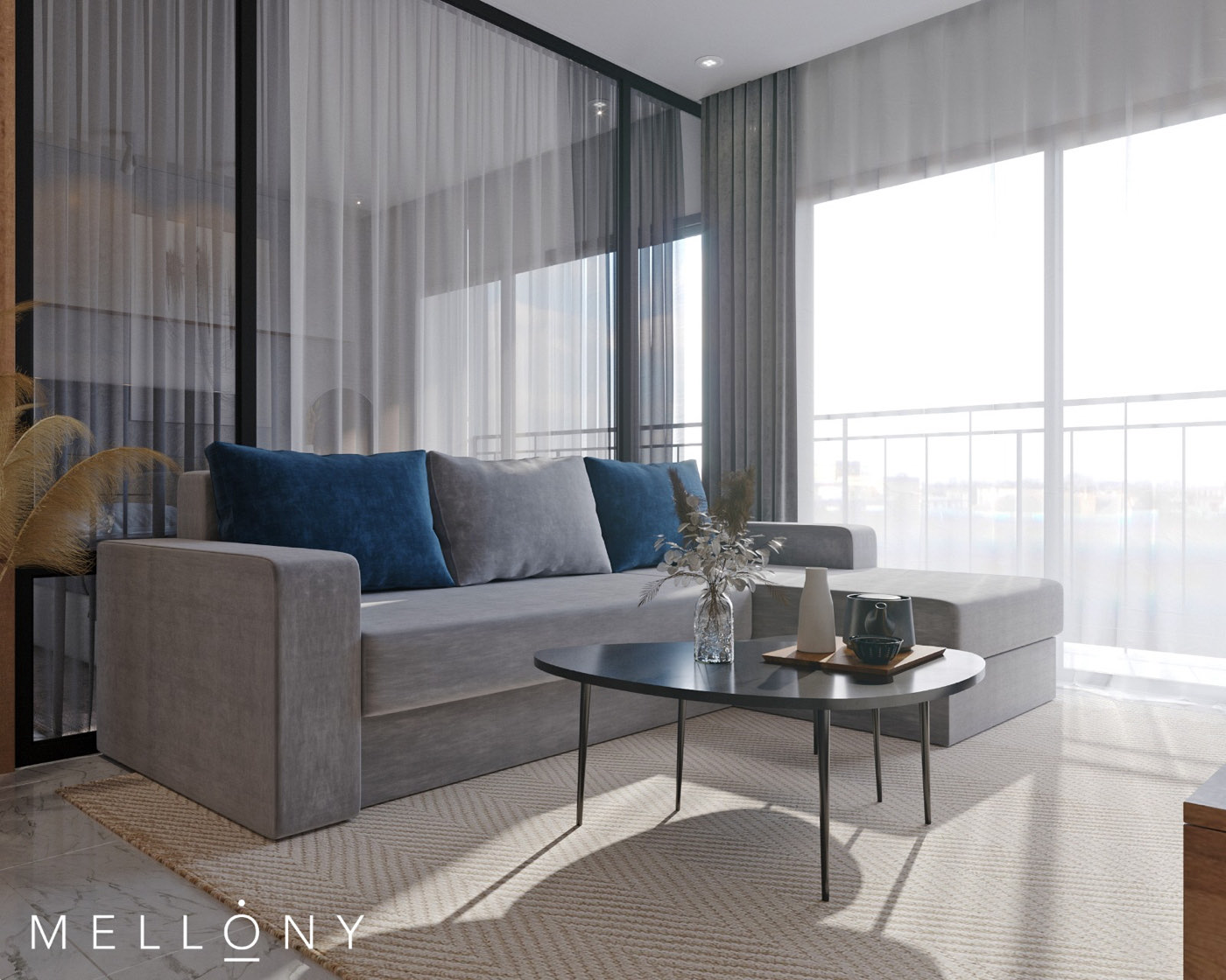 Colțar Atlas Mellony în showroom